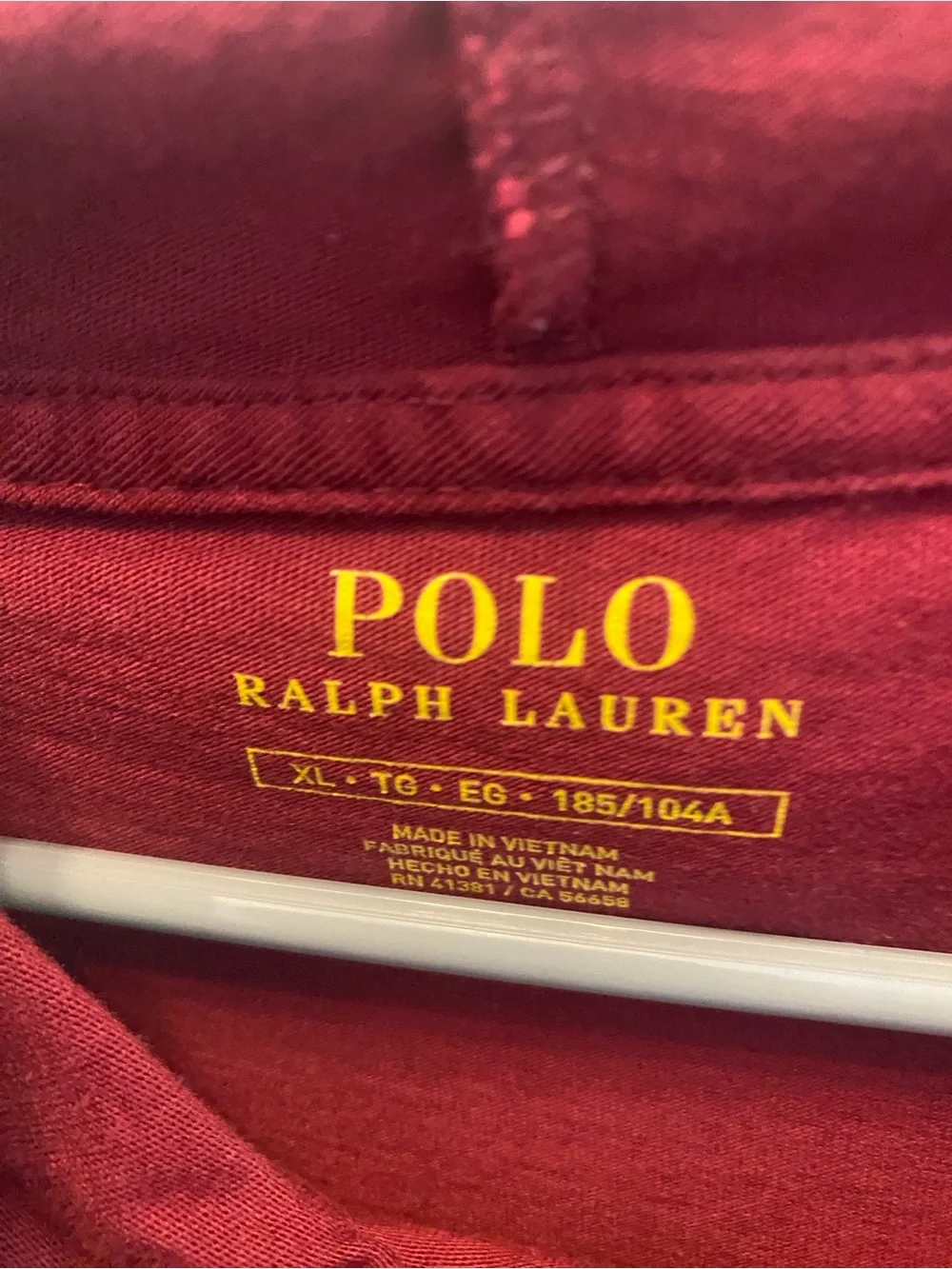 Polo by Ralph Lauren White Long Sleeve Crew Tee with Navy Pony